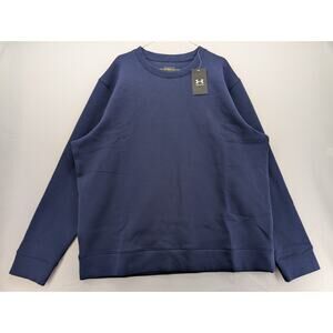 NWT Under Armour UA Summit Knit Unisex Crew in Midnight Navy size 2XL